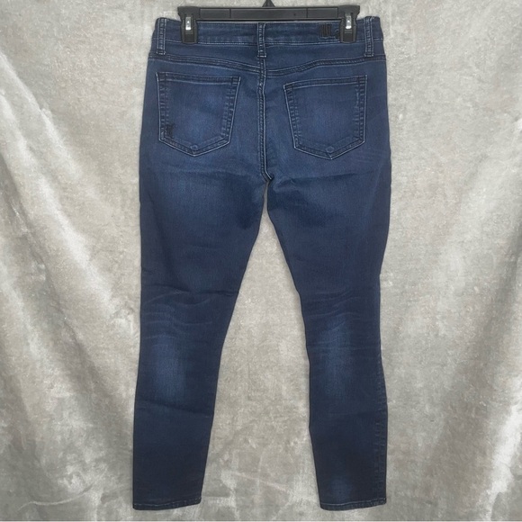 Kut from the Kloth Emma Ankle Skinny Jeans Dark Stone Washed Size 4 - Picture 3 of 8